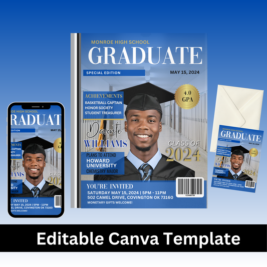 Graduation Invitation Design Template