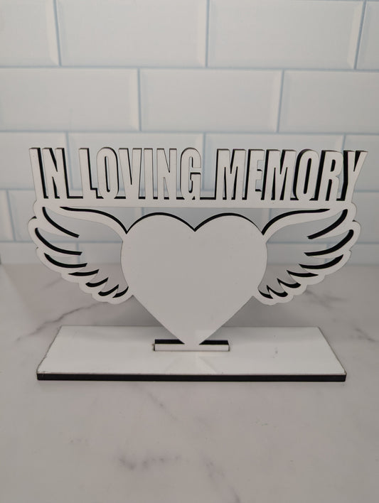 In Loving Memory Standing Plaque