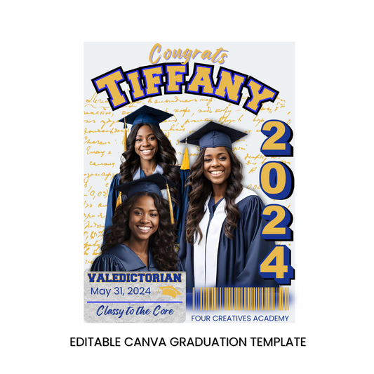 "Valedictorian" Graduation Design Template